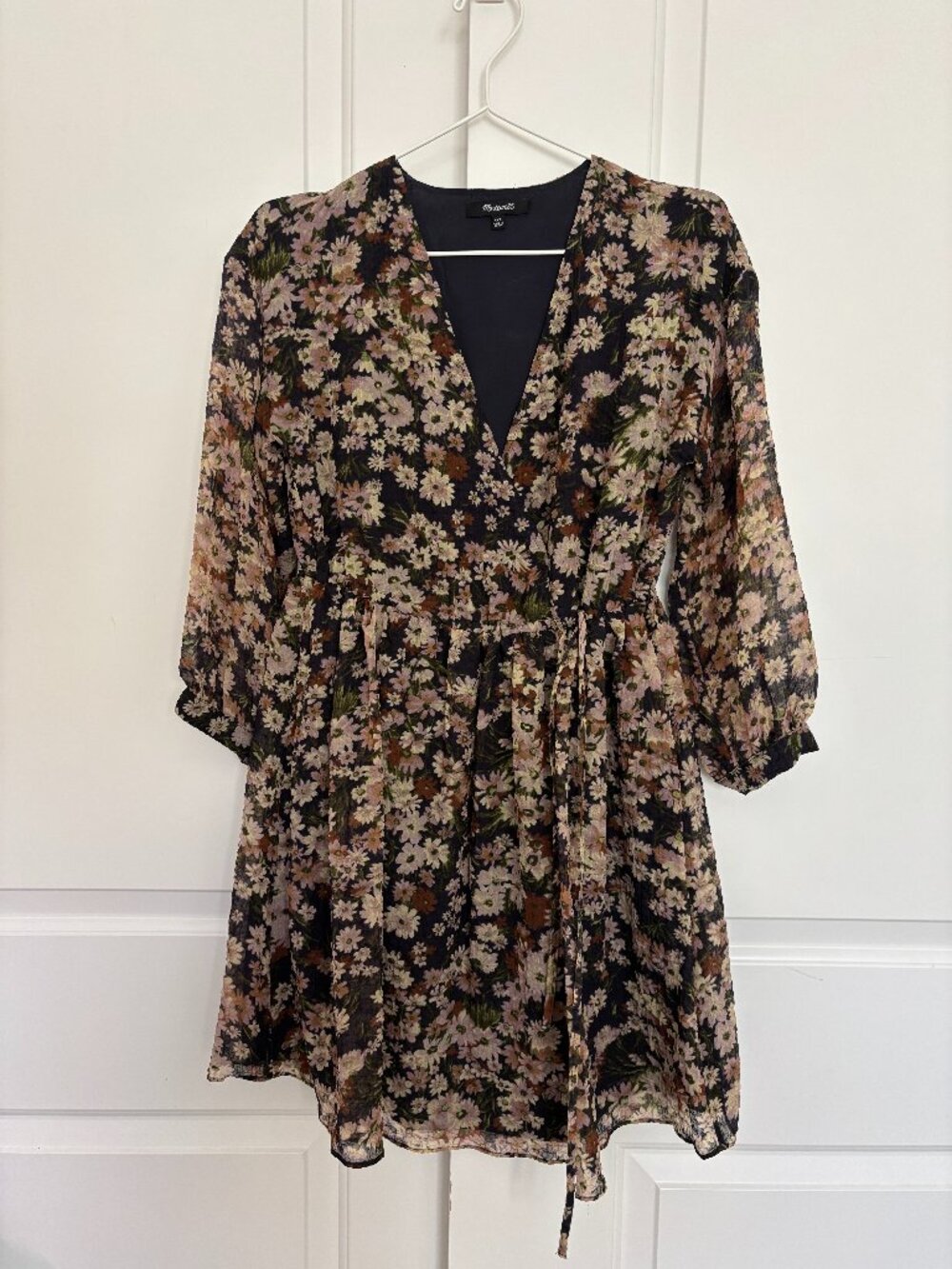 Madewell French Daisies Chiffon Mini Dress — Retail $128, XXS
